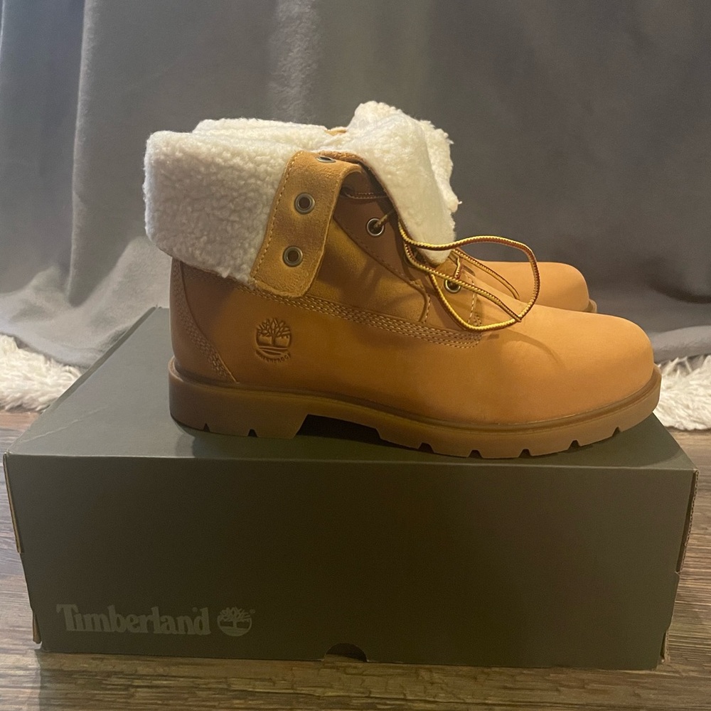 Timberland Women's Linden Woods Waterproof Fold-Down Winter Boots